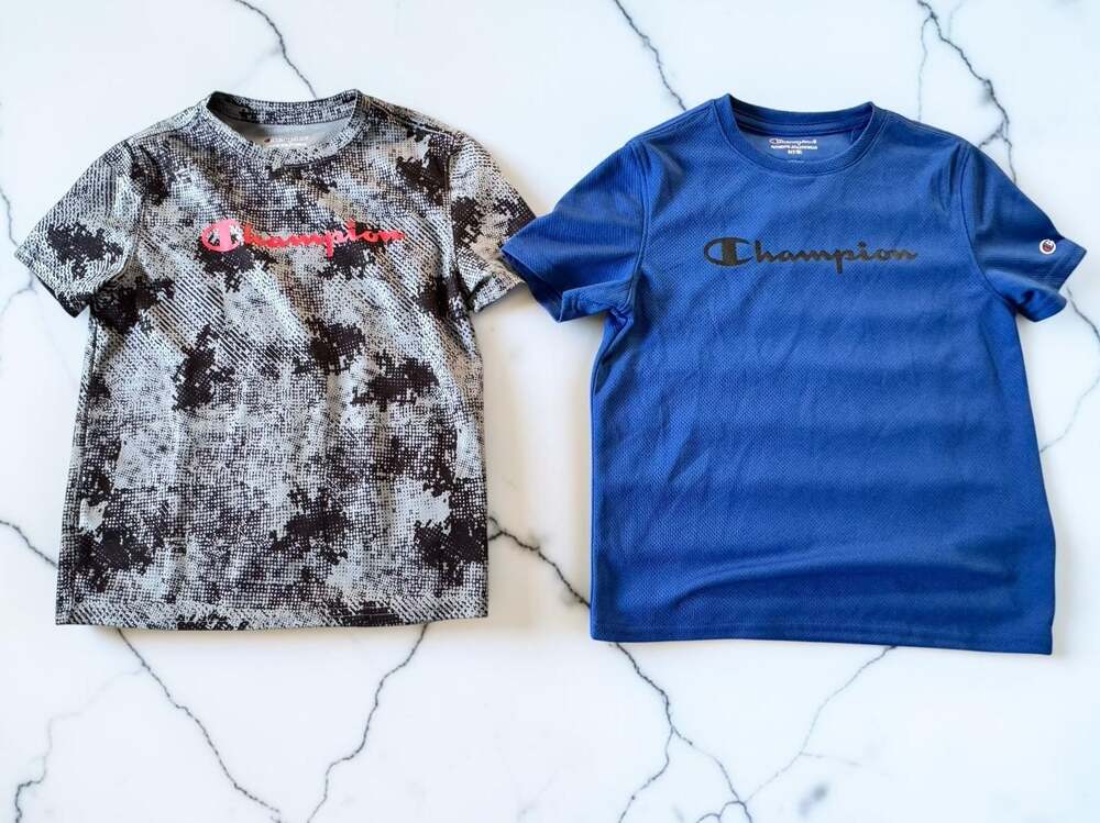 Champion Boys Performance Athletic Short-Sleeve T-Shirt Set, Size S (7/8)